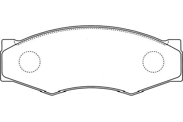 KAVO PARTS stabdžių trinkelių rinkinys, diskinis stabdys BP-6505